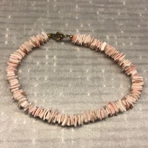 Light Coral Pooka Shell Anklet